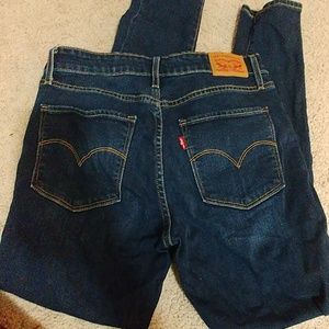 Levi high rise skinny jeans 721